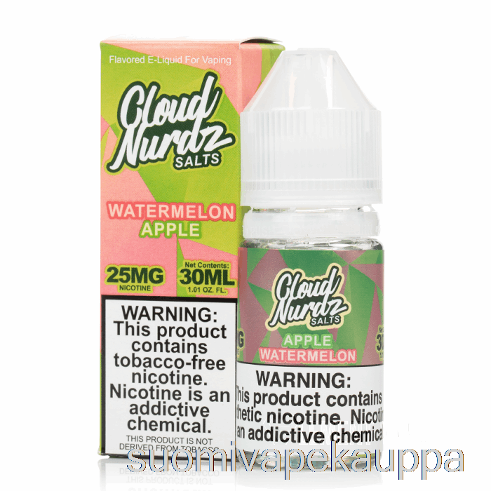 Vape Kauppa Vesimeloni Omena - Pilvi Nurdz Suolat - 30ml 50mg